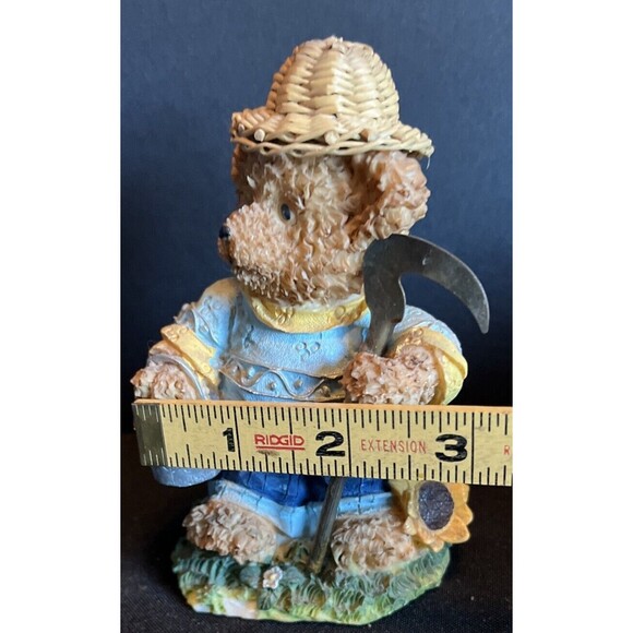 Vintage Lot of 2 Adorable K’s Collection Teddy Bear Working Gardening Figurines - Picture 9 of 10